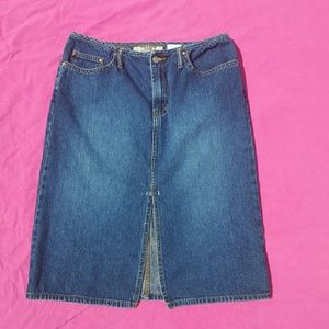 Vintage Paris Blues A-line Denim Skirt
